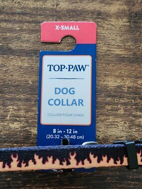 Top Paw X-Small Dog Collar **FLAMES**